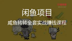 咸鱼转转全套实战赚钱课程-智多资源网